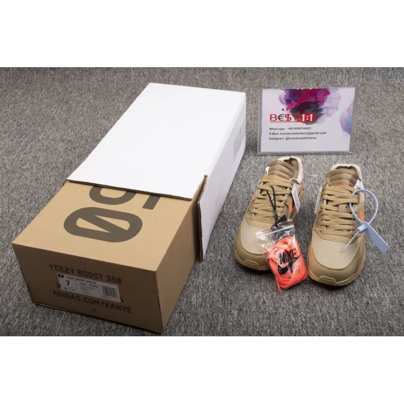  Air Max 90 OFF-WHITE Desert Ore AA7293-200 