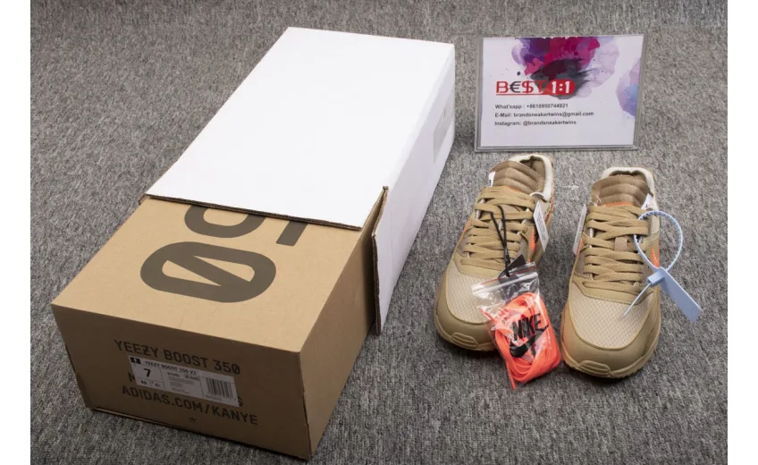 Bstsneaker- Air Max 90 OFF-WHITE Desert Ore AA7293-200 