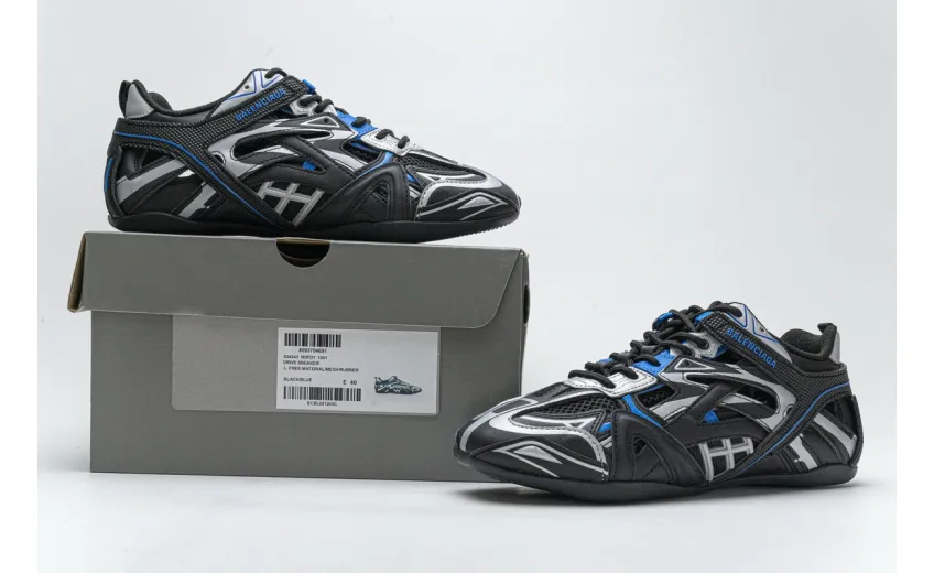 Bstsneaker- Balenciaga Drive Sneaker Black Blue 624343 W2FD1 1041 