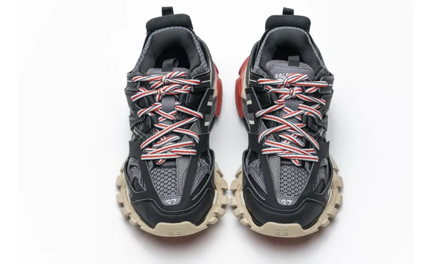 Bstsneaker- Balenciaga Tess S.Black Red 542436 W1GB1 1000 