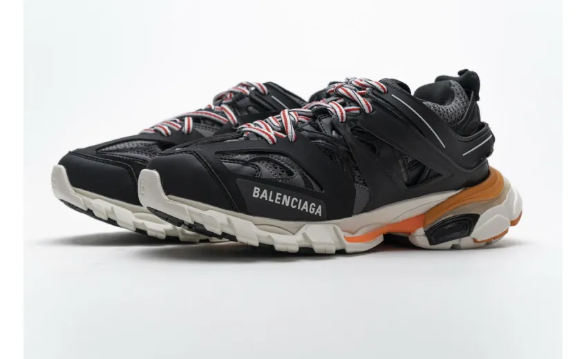 Bstsneaker- Balenciaga Tess S.Black White Orange 542436 W1GB7 2019 