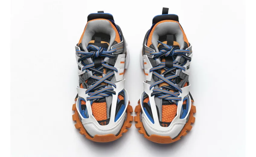 Bstsneaker- Balenciaga Tess S.Blue Orange 542436 W1GB7 7580 