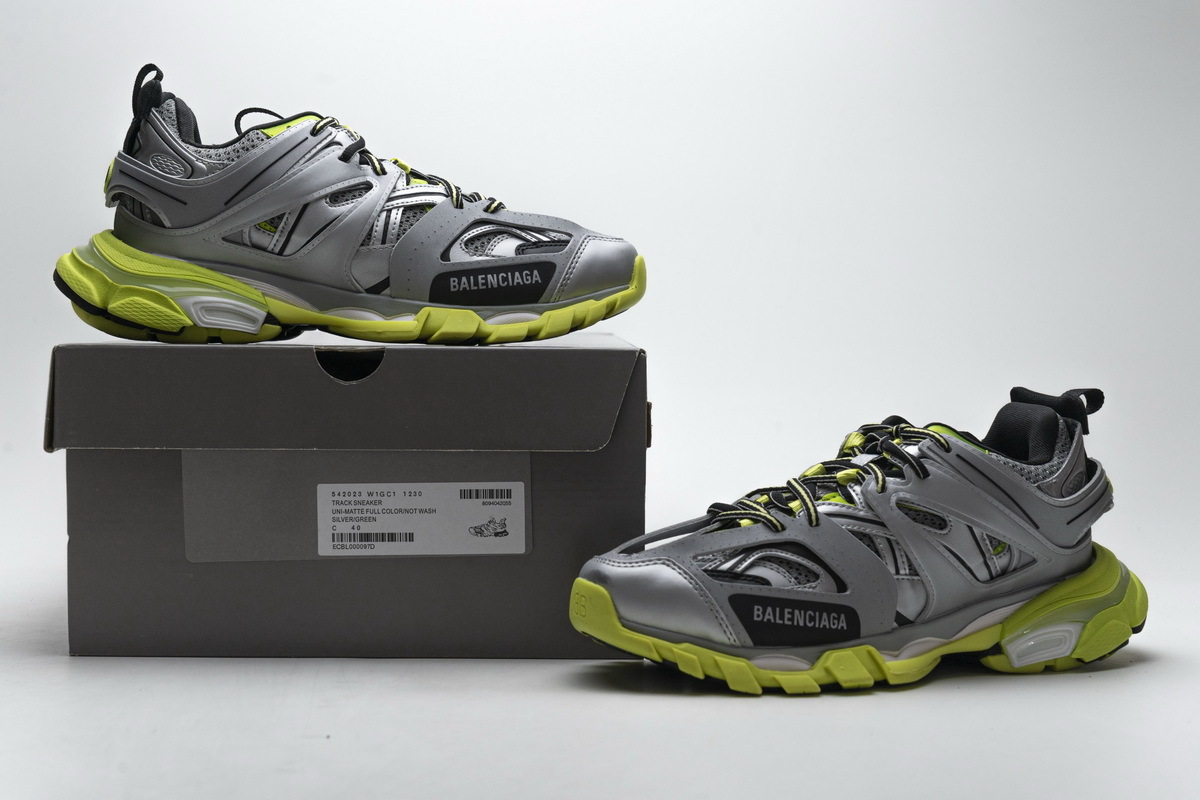 Bstsneaker- Balenciaga Tess S.Silver Green 542023 W1GC1 1230 