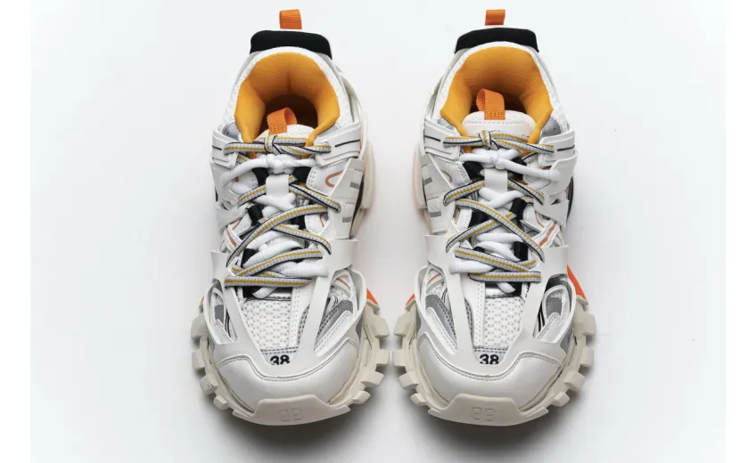  Balenciaga Tess S.White Orange 542436 W1GB7 9059 (With Led)