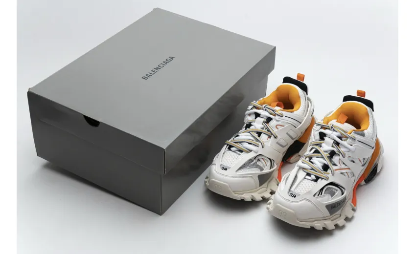  Balenciaga Tess S.White Orange 542436 W1GB7 9059 (With Led)