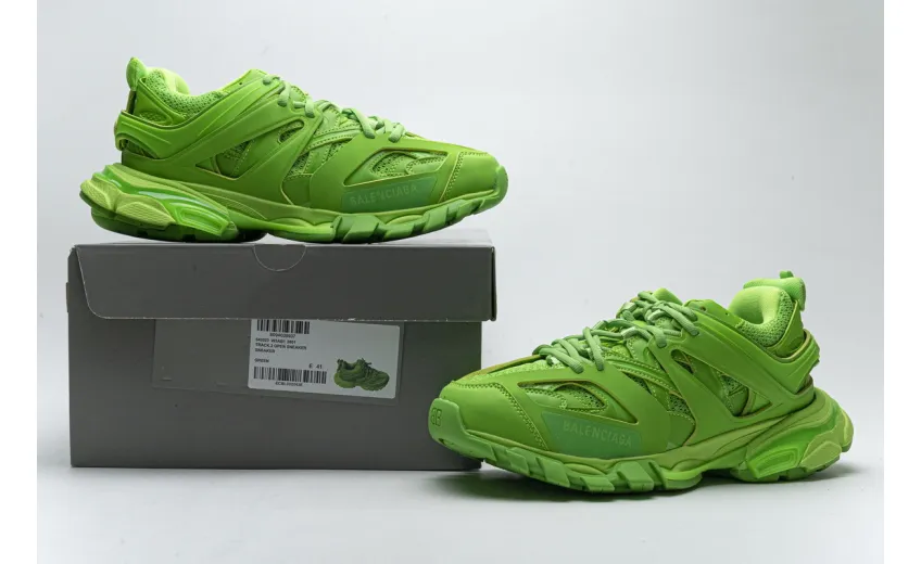 Bstsneaker- Balenciaga Track 2 Open Sneaker Green 542023 W3AB1 3801 