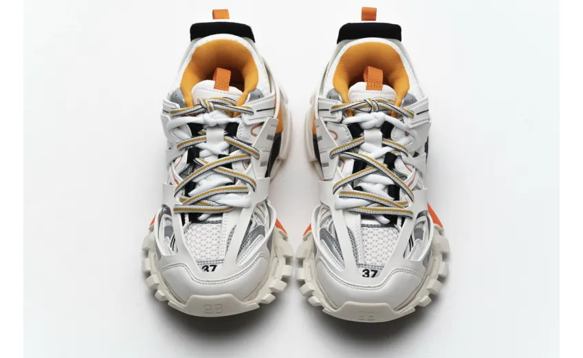  Balenciaga Track White Orange (W) 542436 W1GB7 9059 
