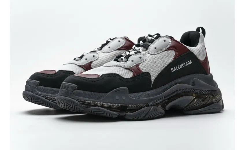 Bstsneaker- Balenciaga Triple S Black Brown Red 541624 W09O1 2268 