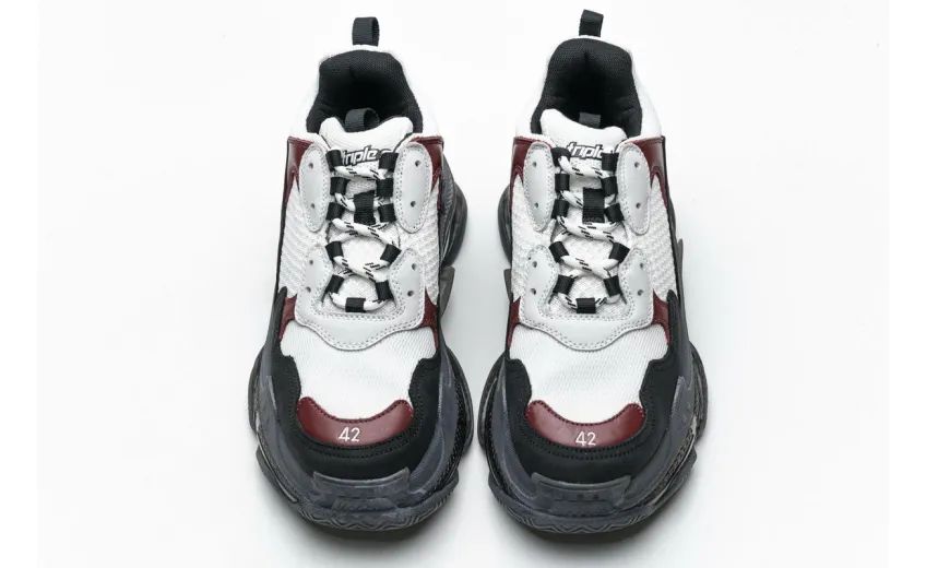 Bstsneaker- Balenciaga Triple S Black Brown Red 541624 W09O1 2268 