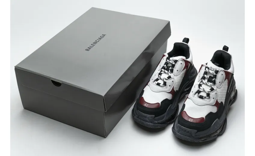 Bstsneaker- Balenciaga Triple S Black Brown Red 541624 W09O1 2268 