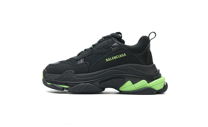 Bstsneaker- Balenciaga Triple S Black Green 544355 W09ON 1045 
