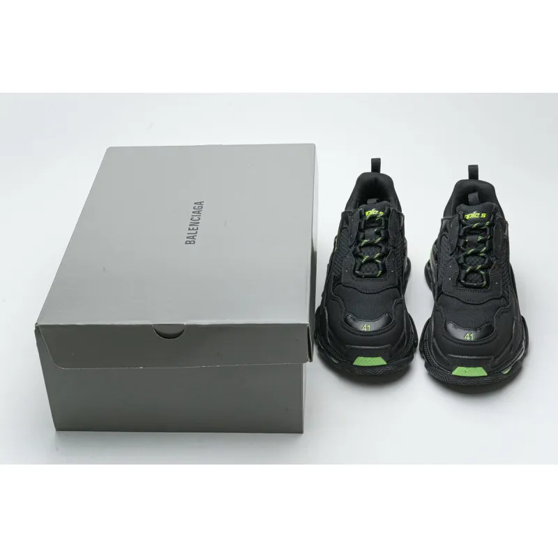 Bstsneaker- Balenciaga Triple S Black Green 544355 W09ON 1045 