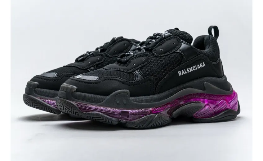 Bstsneaker- Balenciaga Triple S Black Plum Red 544351 W09O1 0829 