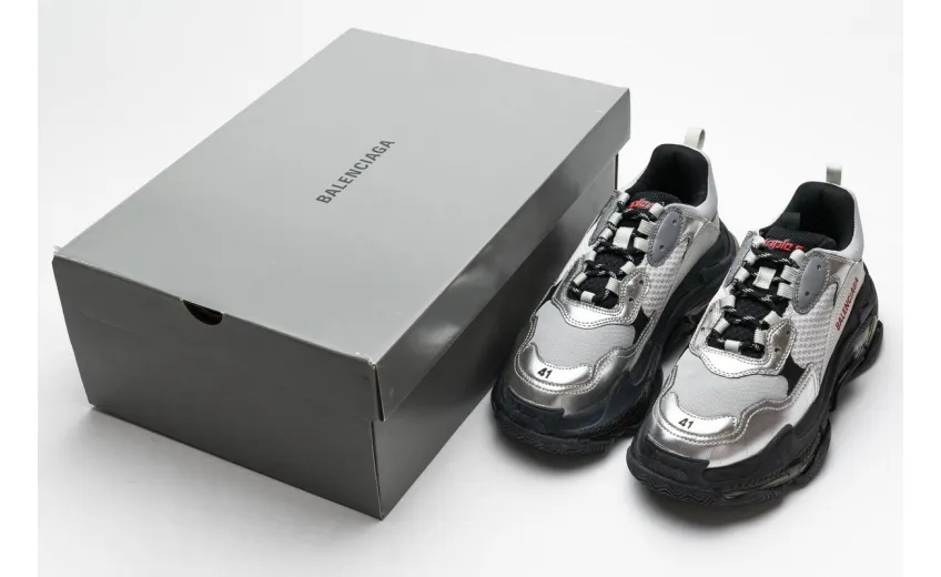 Bstsneaker- Balenciaga Triple S Black Silver 541624 W09E1 7320 