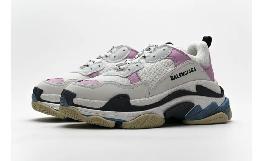 Bstsneaker- Balenciaga Triple S Blue Pink 541624 W06E2 7352 