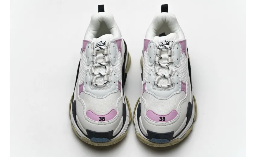 Bstsneaker- Balenciaga Triple S Blue Pink 541624 W06E2 7352 