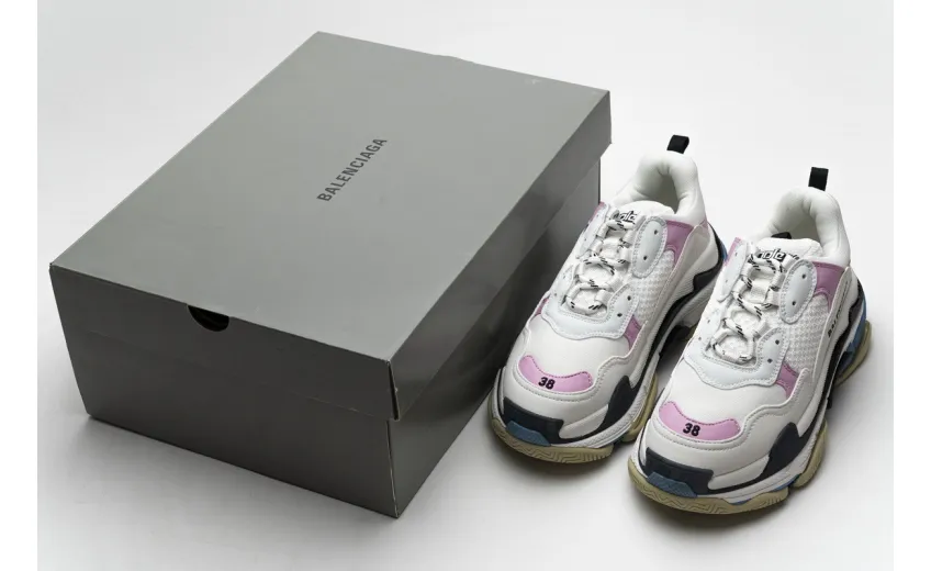 Bstsneaker- Balenciaga Triple S Blue Pink 541624 W06E2 7352 