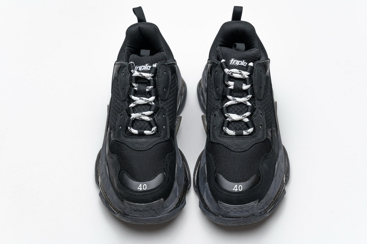 Bstsneaker- Balenciaga Triple S Clear Sole Black 541624 W09O1 1000 