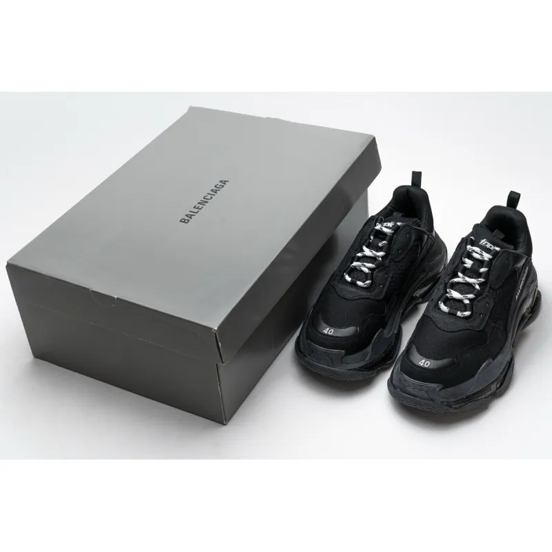 Bstsneaker- Balenciaga Triple S Clear Sole Black 541624 W09O1 1000 