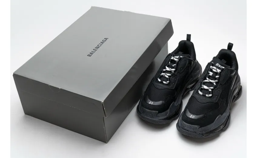 Bstsneaker- Balenciaga Triple S Clear Sole Black 541624 W09O1 1000 