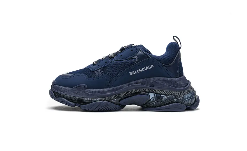 Bstsneaker- Balenciaga Triple S Dark Blue 541624 W09O1 4107 