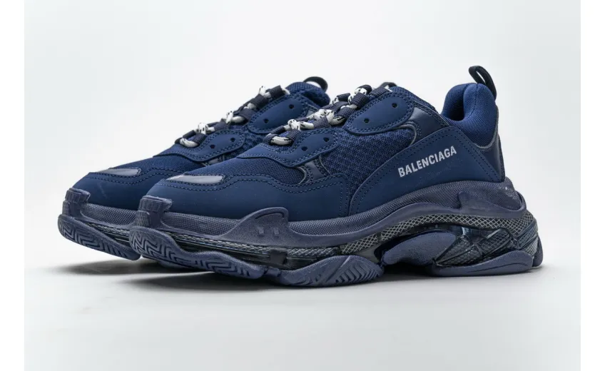 Bstsneaker- Balenciaga Triple S Dark Blue 541624 W09O1 4107 