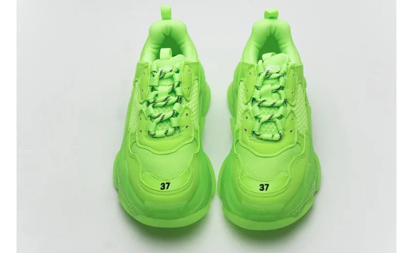 Bstsneaker- Balenciaga Triple S Fluorescent Green 544351 W09O1 3802 