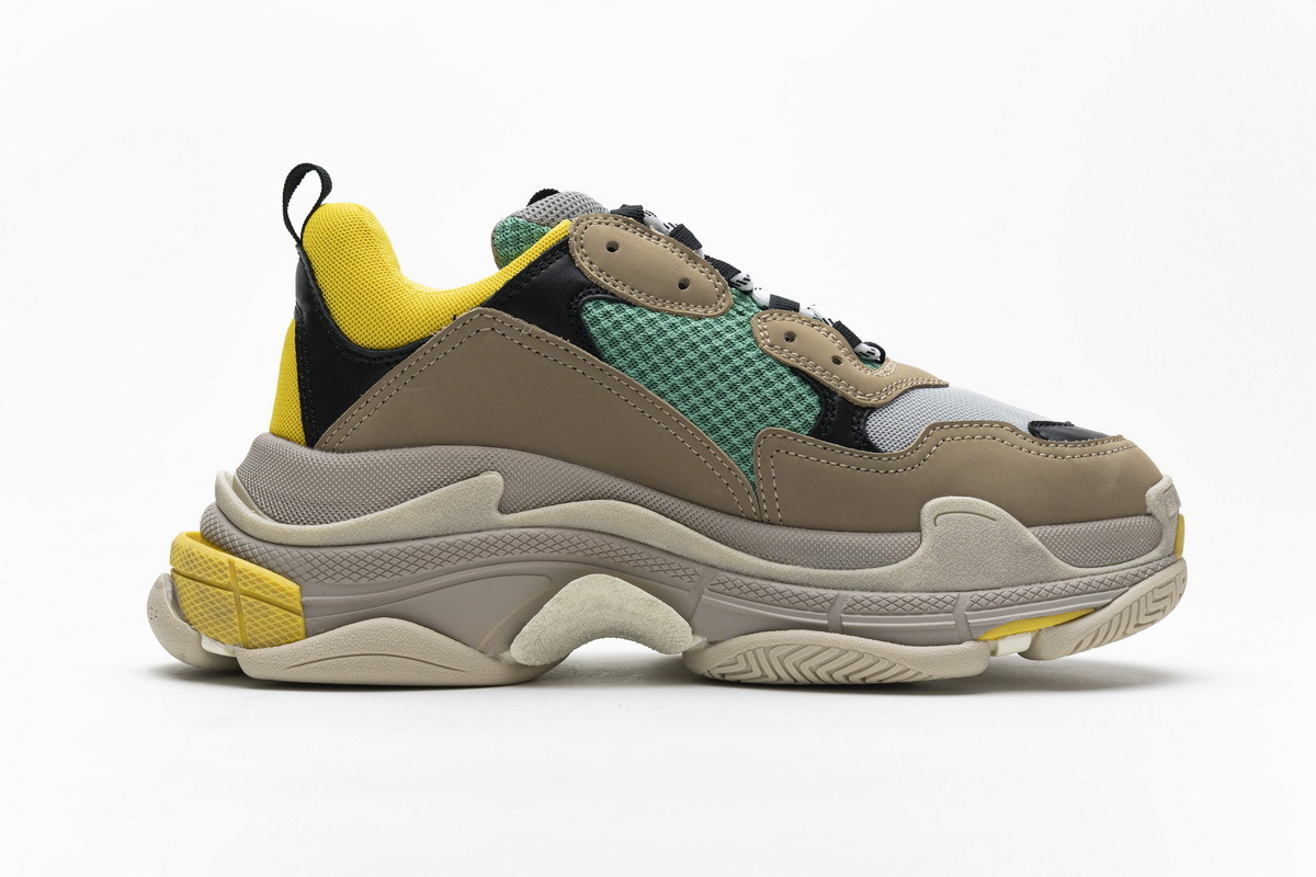 Bstsneaker- Balenciaga Triple S Green Yellow 483513 W06E3 7070 