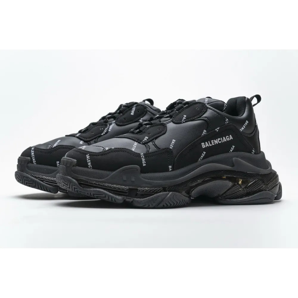 Bstsneaker- Balenciaga Triple S Letter Black 524039 W06E2 2020 