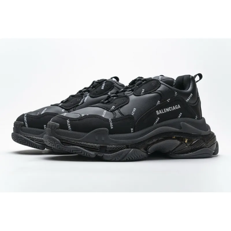 Bstsneaker- Balenciaga Triple S Letter Black 524039 W06E2 2020 