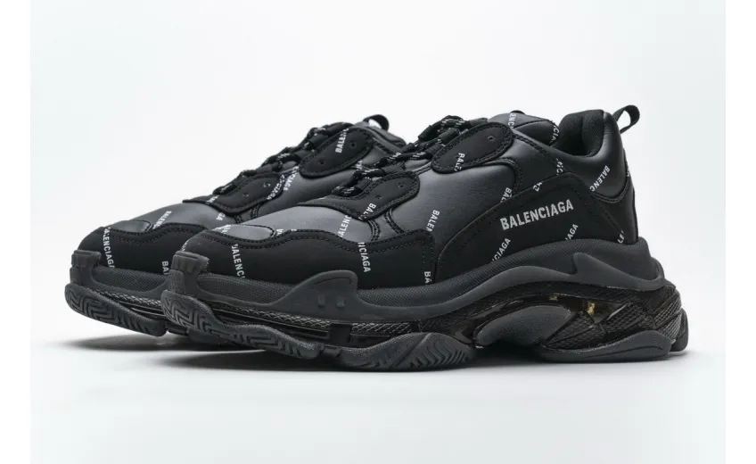 Bstsneaker- Balenciaga Triple S Letter Black 524039 W06E2 2020 