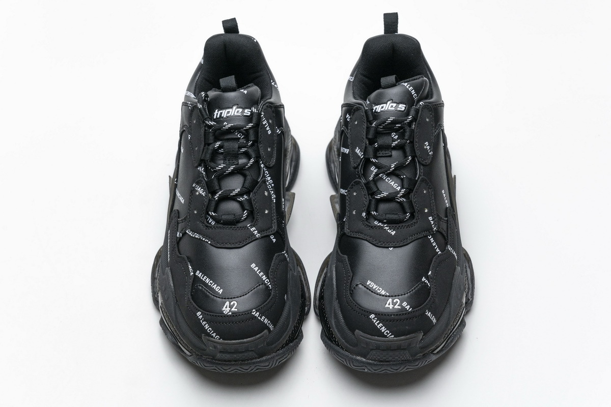 Bstsneaker- Balenciaga Triple S Letter Black 524039 W06E2 2020 