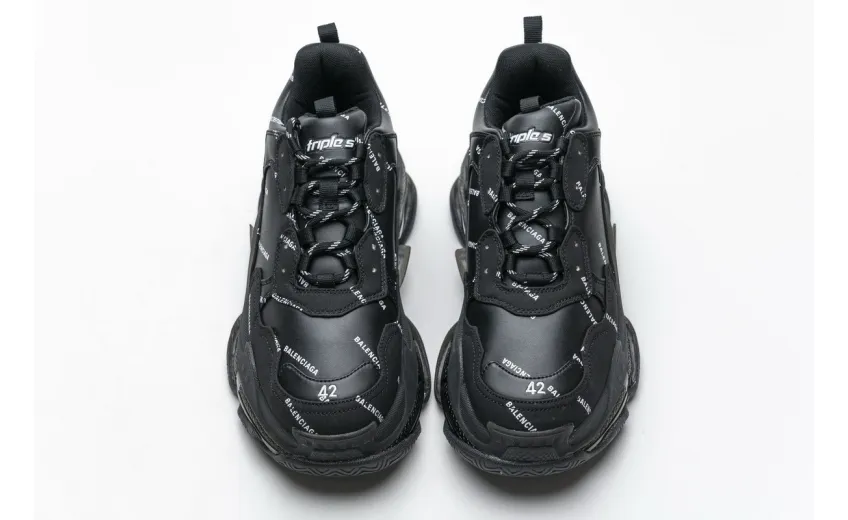 Bstsneaker- Balenciaga Triple S Letter Black 524039 W06E2 2020 