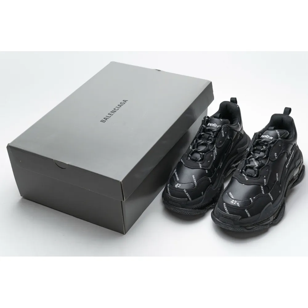 Bstsneaker- Balenciaga Triple S Letter Black 524039 W06E2 2020 