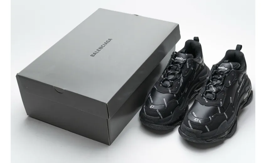 Bstsneaker- Balenciaga Triple S Letter Black 524039 W06E2 2020 