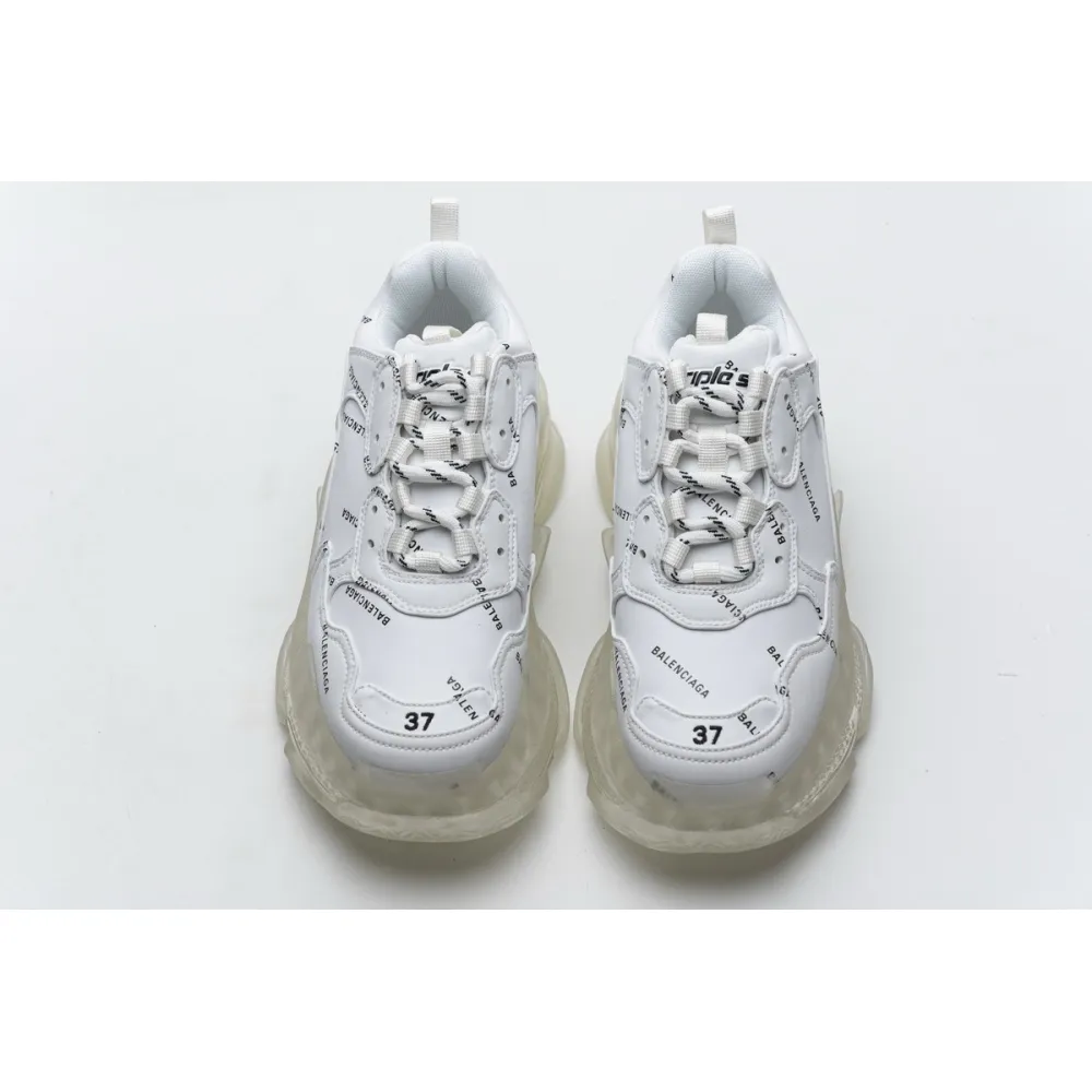 Bstsneaker- Balenciaga Triple S Letter White 524039 W09E1 2021 