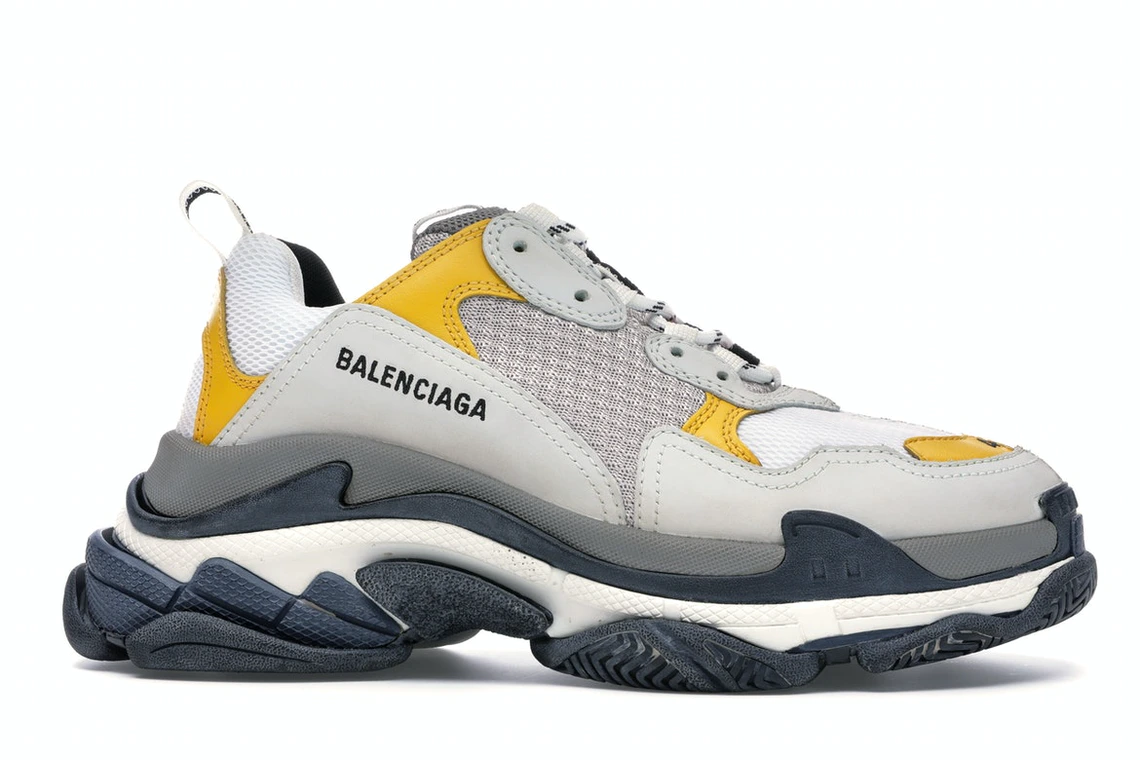 Bstsneaker- Balenciaga Triple S Split White Light Grey Yellow 533890-W09E2-1271 