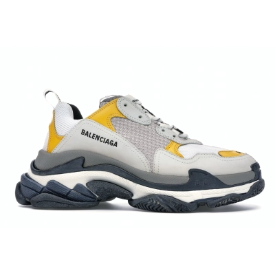 Bstsneaker- Balenciaga Triple S Split White Light Grey Yellow 533890-W09E2-1271  02