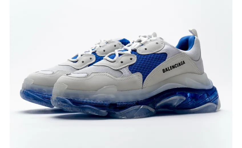 Bstsneaker- Balenciaga Triple S White Blue 541624 W09E1 1772 