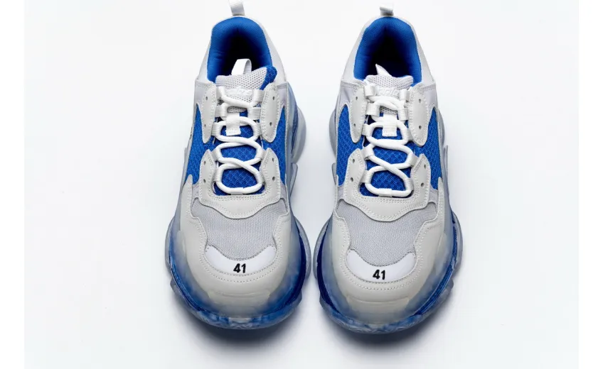 Bstsneaker- Balenciaga Triple S White Blue 541624 W09E1 1772 