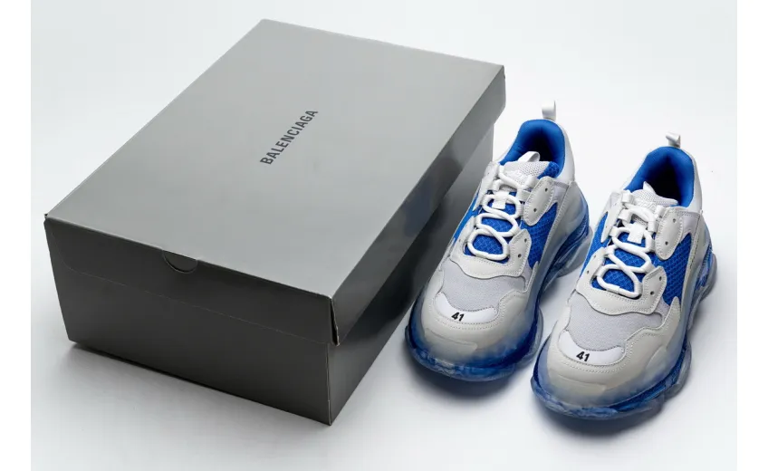 Bstsneaker- Balenciaga Triple S White Blue 541624 W09E1 1772 