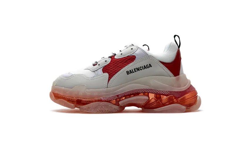 Bstsneaker- Balenciaga Triple S White Red 544351 W09E1 4552 