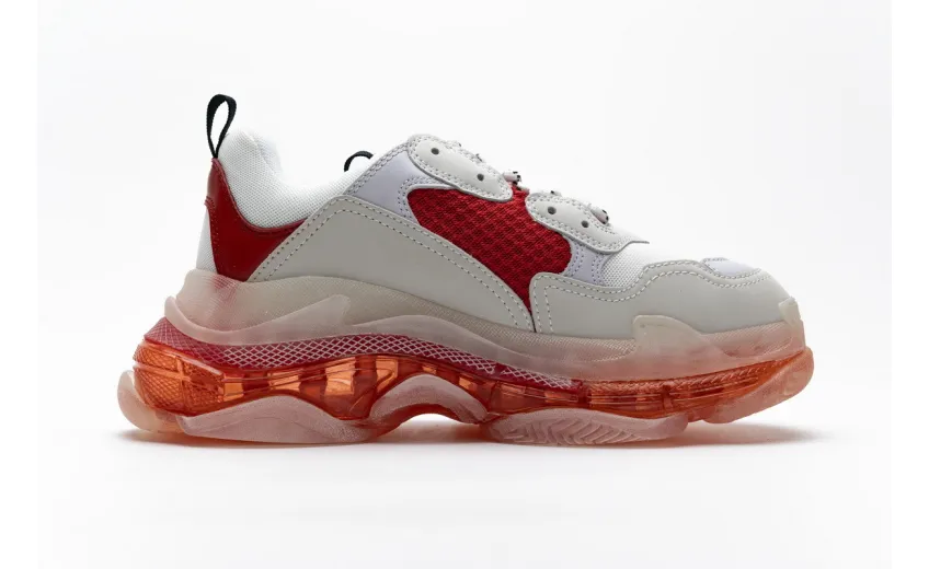 Bstsneaker- Balenciaga Triple S White Red 544351 W09E1 4552 