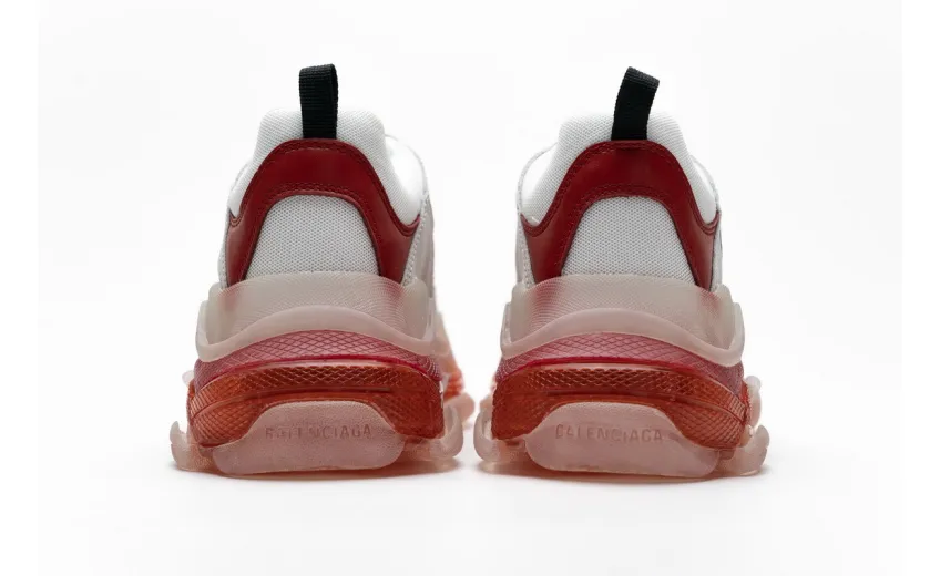 Bstsneaker- Balenciaga Triple S White Red 544351 W09E1 4552 