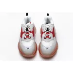 Bstsneaker- Balenciaga Triple S White Red 544351 W09E1 4552 