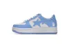 Bstsneaker-Top Quality Bapesta A Bathing Ape Bape Sta Low White Blue 1M70-191-001