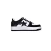 Bstsneaker-Bapesta Bathing Ape Bape Sta Low Black White 1G70-109-0001