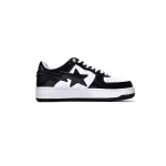 Bstsneaker-Bapesta Bathing Ape Bape Sta Low Black White 1G70-109-0001