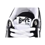 Bstsneaker-Bapesta Bathing Ape Bape Sta Low Black White 1G70-109-0001
