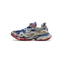  Blenciaga Track 2 Sneaker Beige Blue 570391 W2GN2 8570 